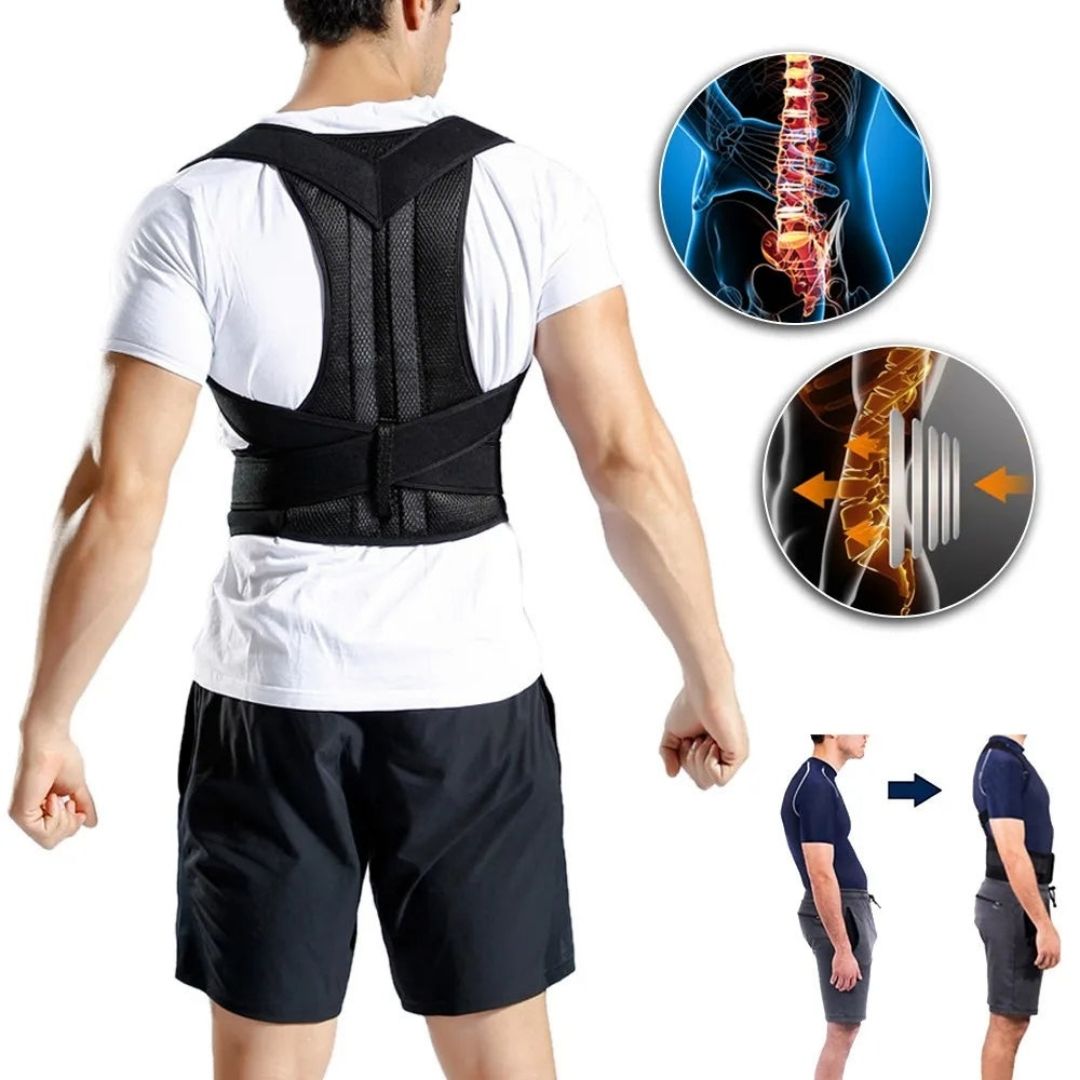 Corrector de Espalda,Mejora Postura con Soporte Lumbar