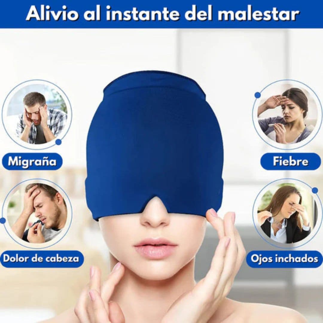 Gorro de Gel Terapéutico Para Dolor de Cabeza y Migraña!!